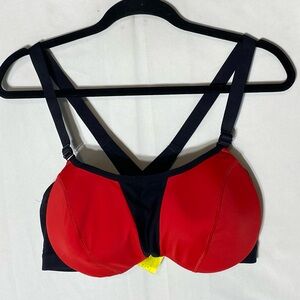 Nola Red and Black Sports Bra 38DD